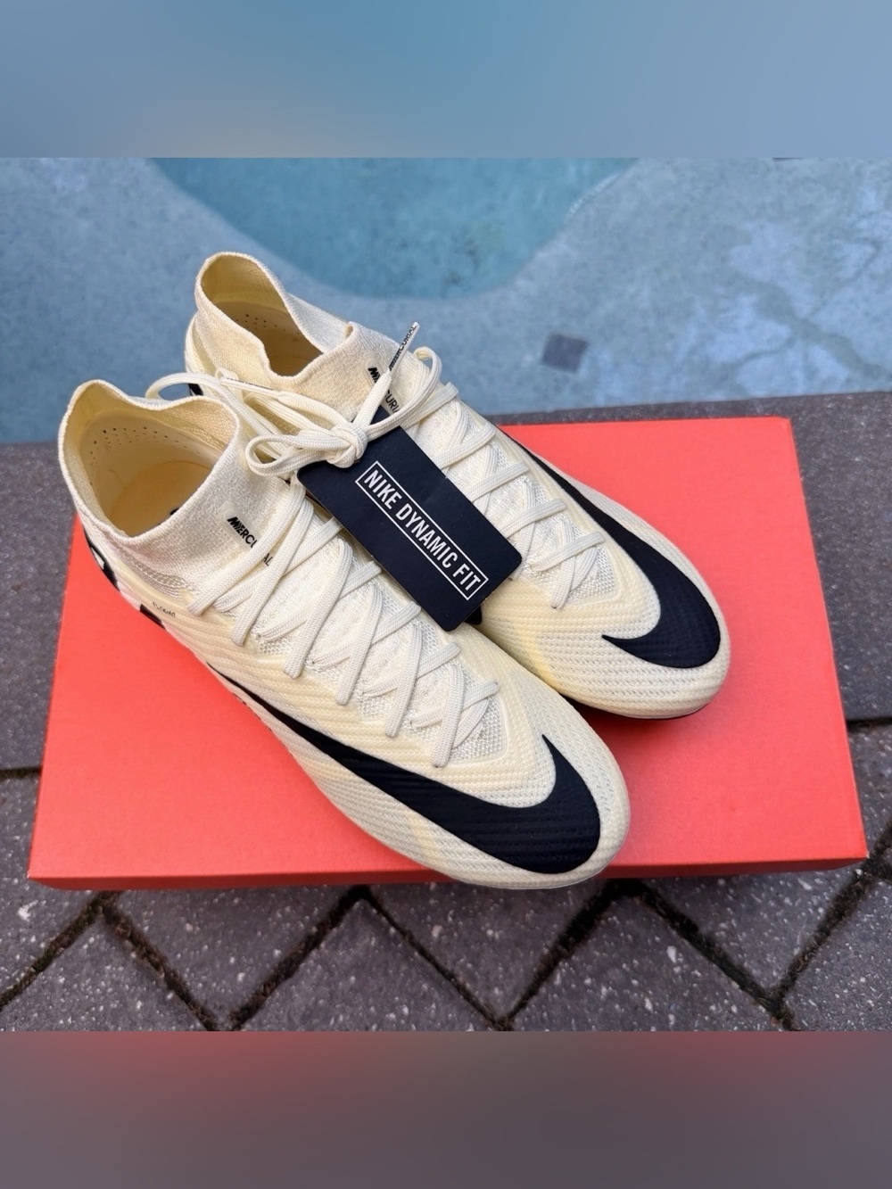 NIKE ZOOM MERCURIAL SUPERFLY 9 ELITE SG-PRO MENS US 7 FOOTBALL BOOTS RARE NEWS - Picture 2 of 5